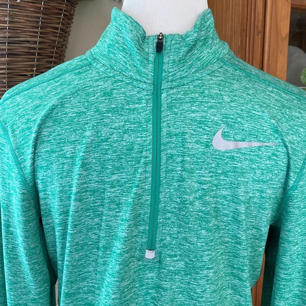 Nike Green Quarter-Zip Men's Jersey